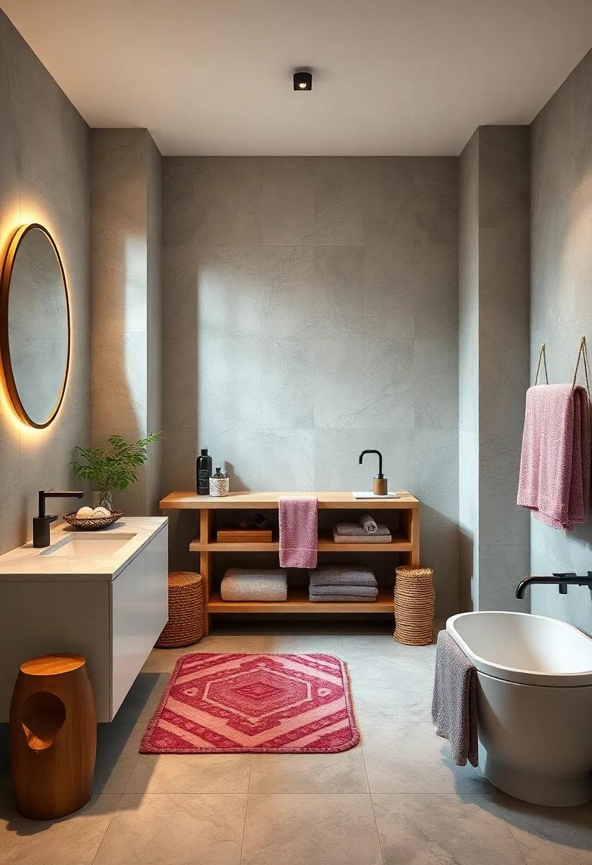 Invest in Quality Linens: Choose luxurious fabrics for towels and bath mats to elevate your everyday experience