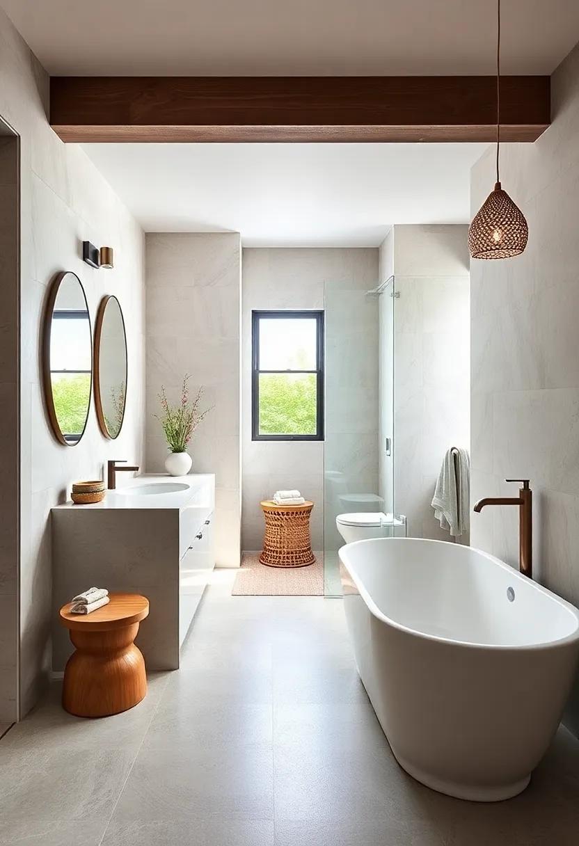 Glam ⁣Beach ⁢House: Blend coastal​ charm with luxe finishes, combining driftwood accents and shimmering tiles for a ‌relaxed ‍yet⁤ refined feel