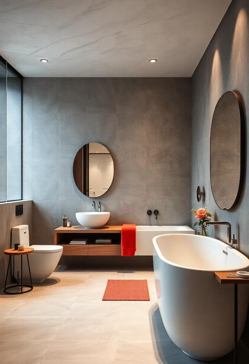 Smart Tech‌ Integration: Add modern ​technology like smart mirrors⁤ and automated lighting ‍to create a bathroom that is both ‌stylish and efficient