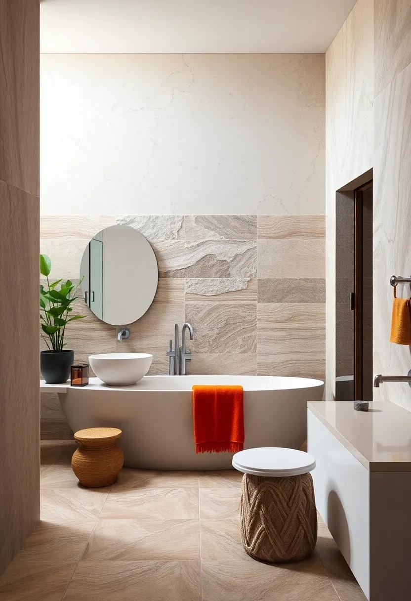 Tiled Terrain: Explore creative tile patterns and layouts that add visual interest and ⁣elevate the overall design of your bathroom