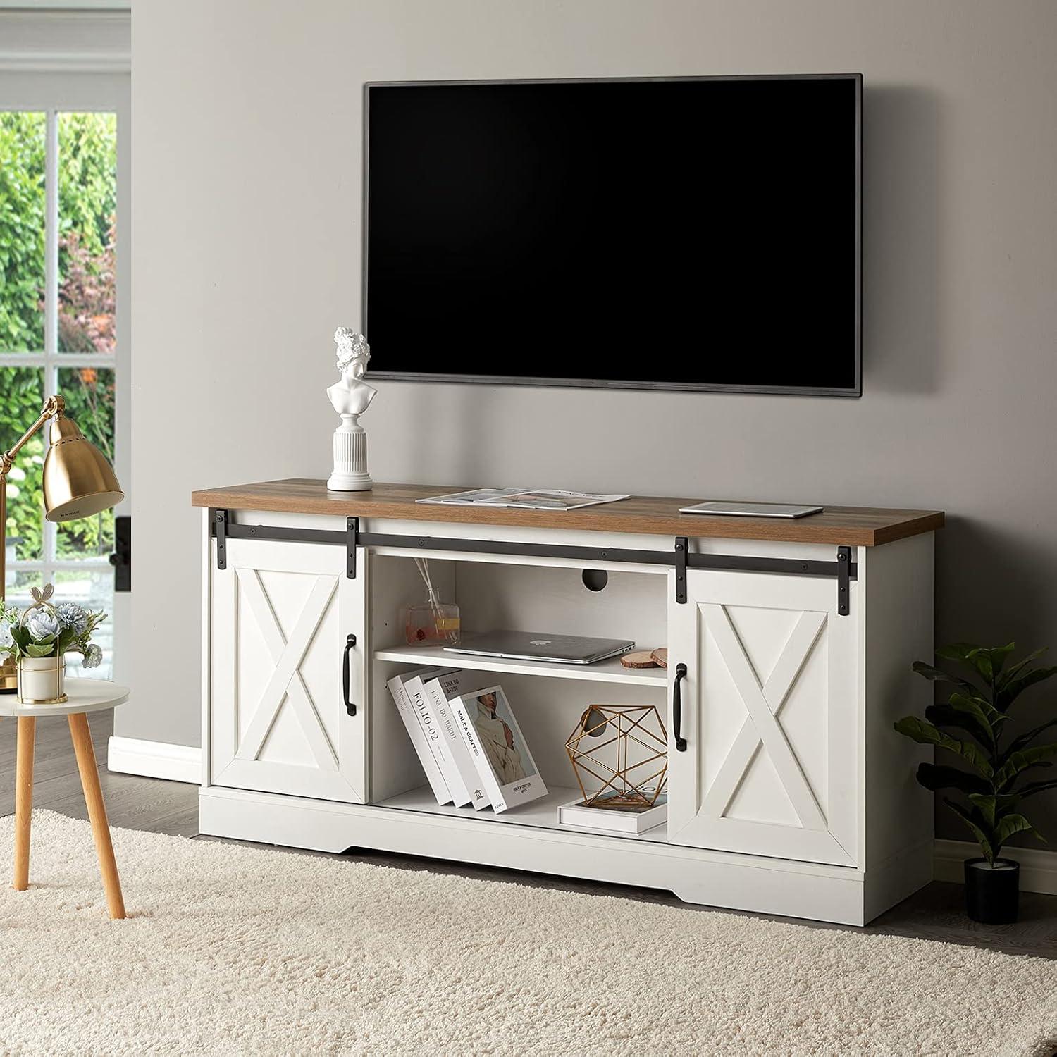BonVie Sliding Barn Door TV Stand — For Your Living Room