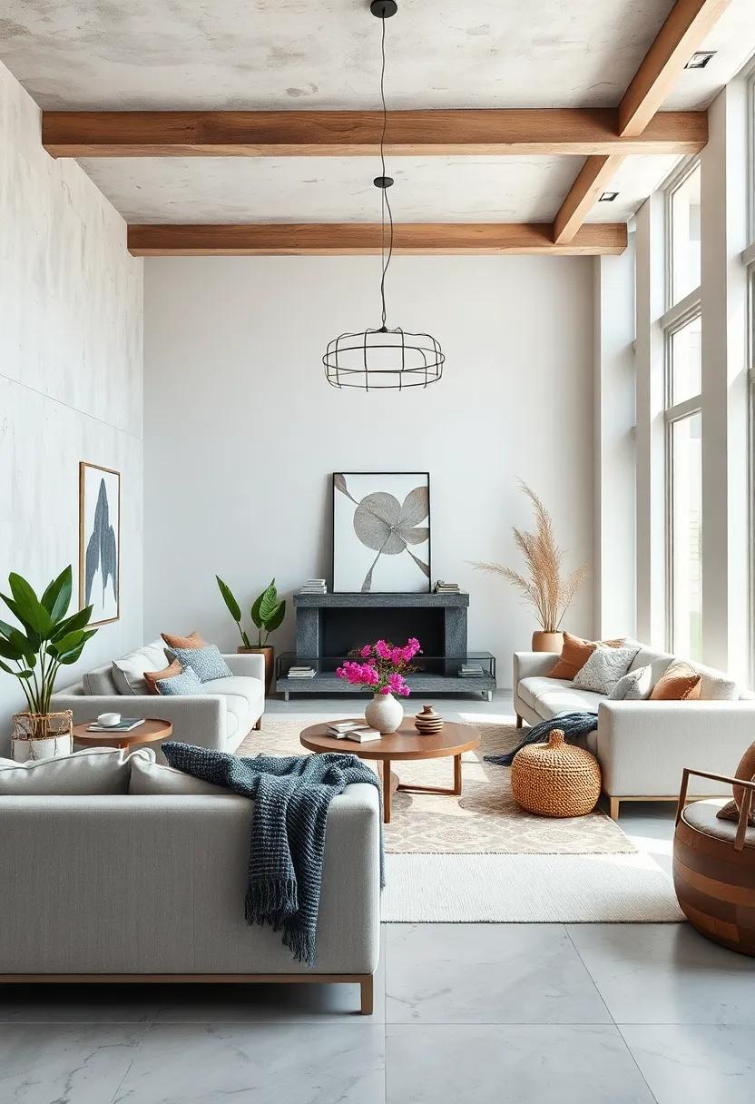 choose a Neutral Palette with Pops⁣ of Color