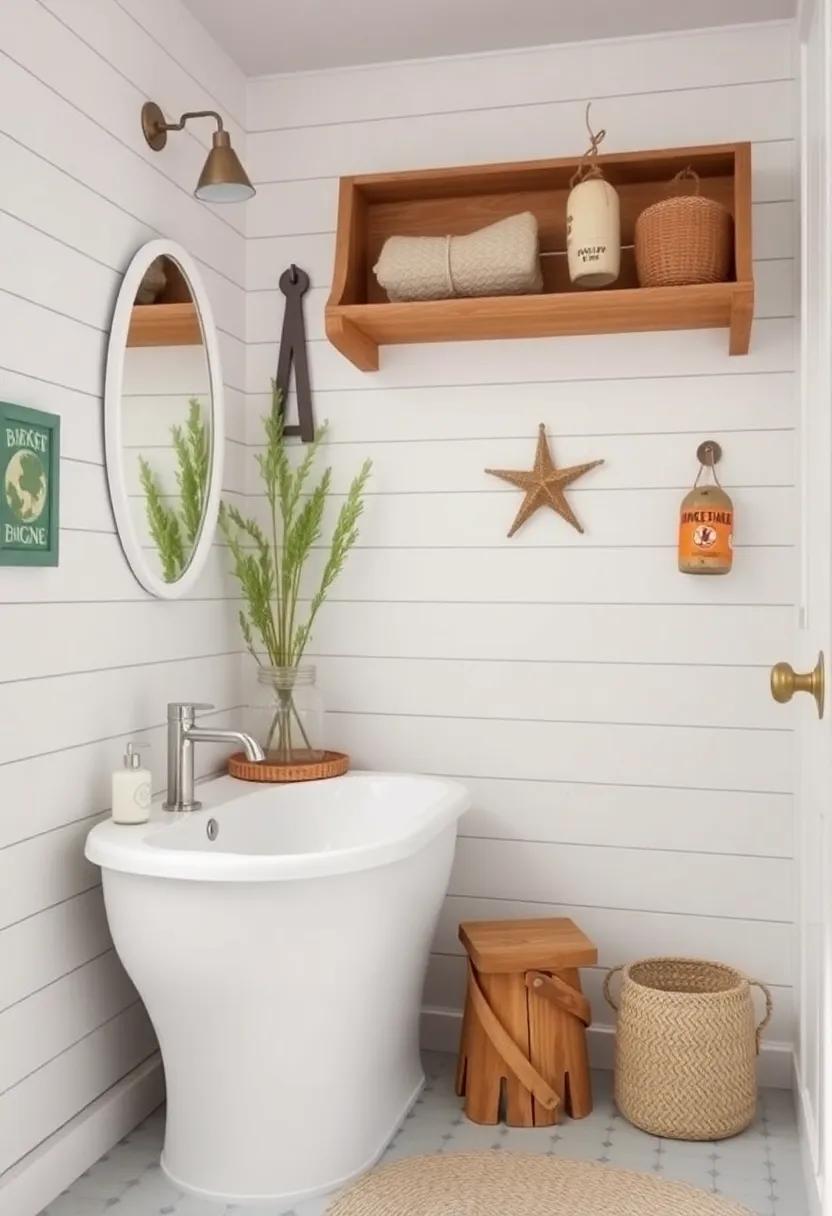 Vintage Beach Accessories: scour flea markets for vintage fishing gear or old buoys as unique decorative elements that add character and charm