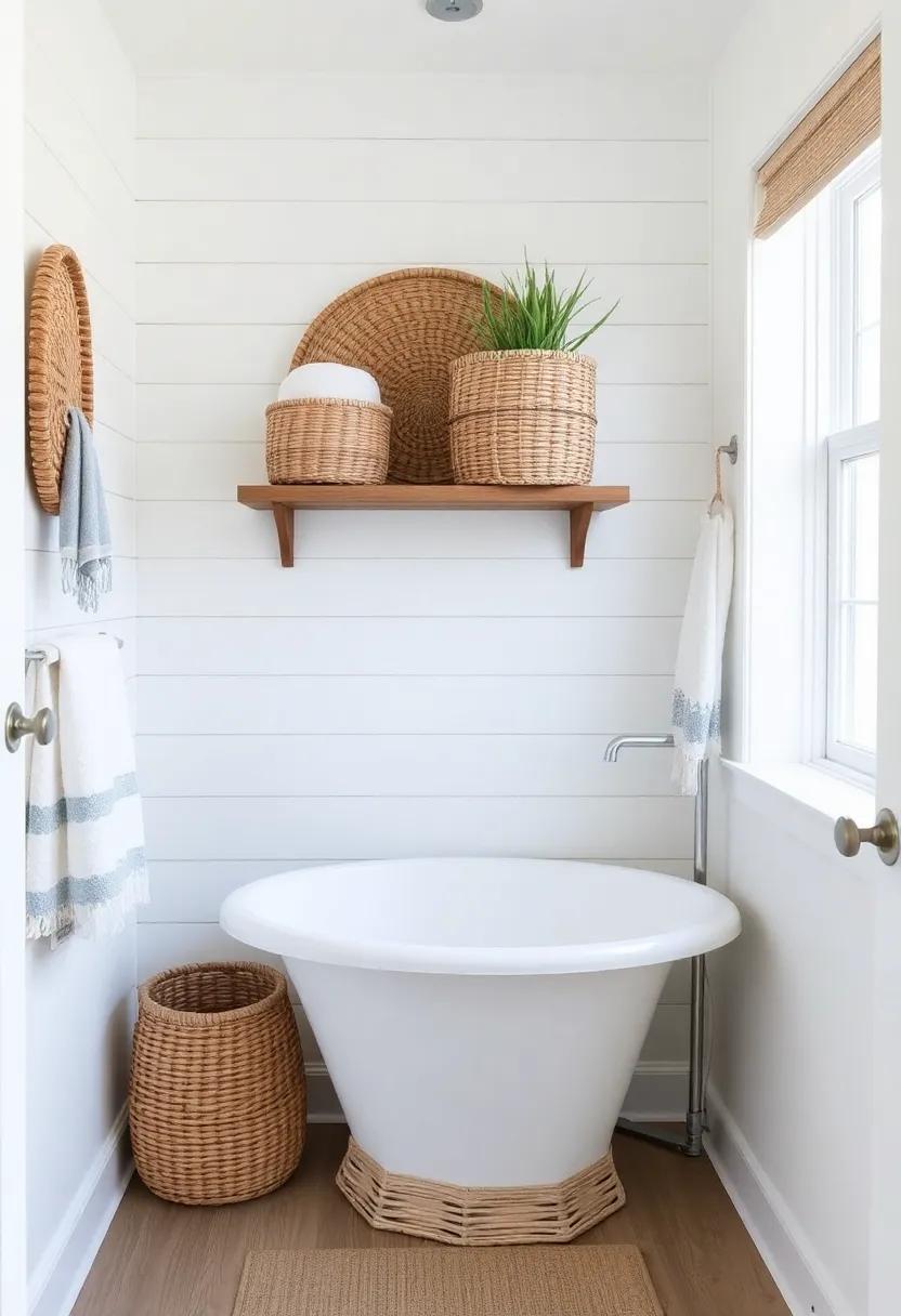 Beachy Color Palette: Choose soft blues and greens for towels and furnishings to evoke the calming essence of ocean waves and coastal skies