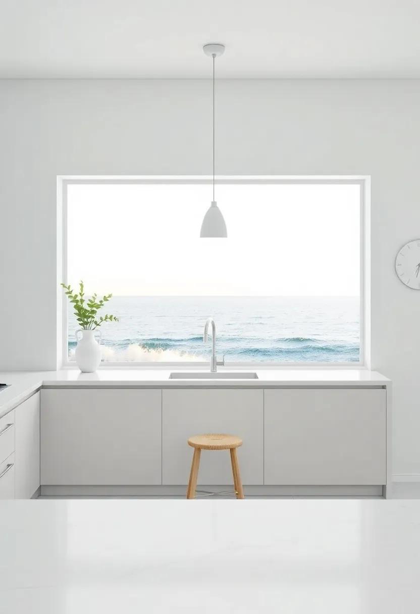 Evoking Serenity: The Power of natural Prints in Coastal Kitchen Art