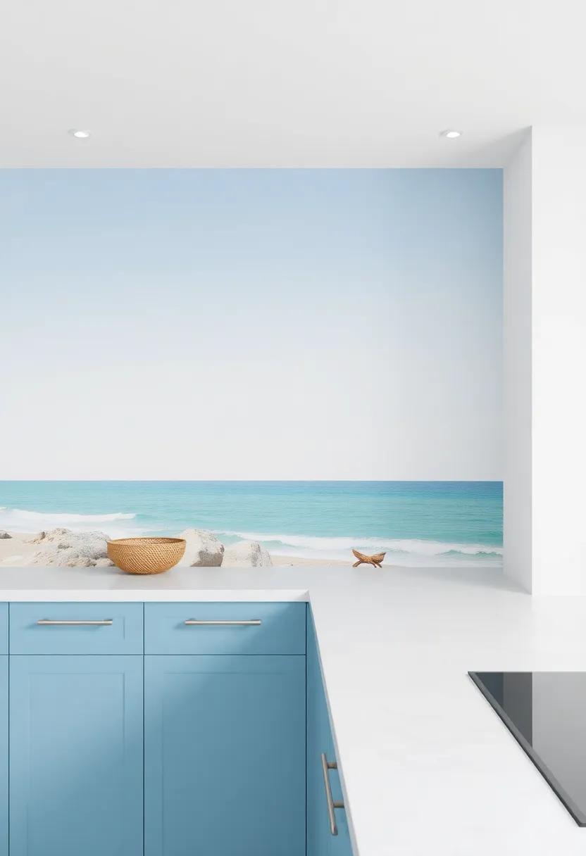 Transformative Wall Murals: Dreamy Coastal Scenes for Your Kitchen
