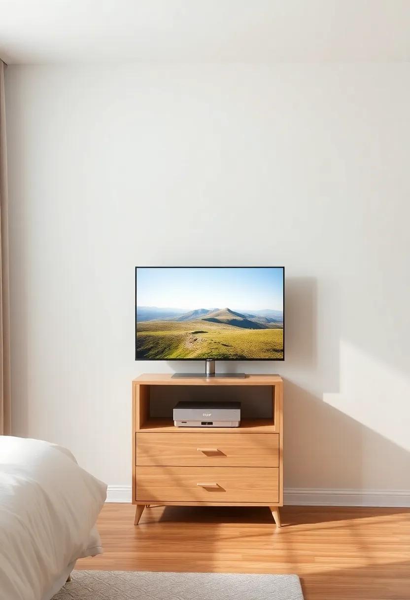 Compact Media Tower: Maximize vertical space with a slim media tower that accommodates a variety of devices while minimizing its footprint in your cozy bedroom