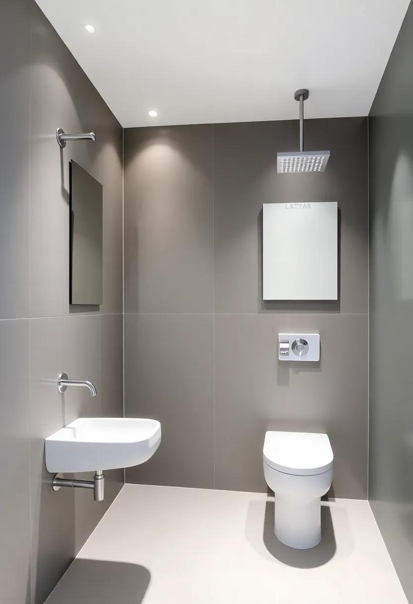 Choose Slimline Fixtures: Swap out bulky faucets and showerheads for slimline designs that conserve space and add a modern touch to your fixtures