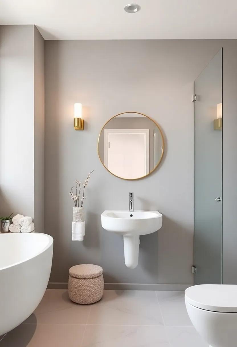 Create a Spa-like Feel: Use calming colors, soft textures, and soothing scents to transform a small bathroom into a serene retreat