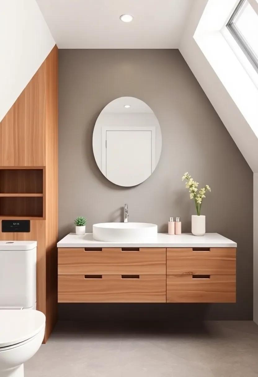 Embrace Floating Vanities: Elevate your bathroom style with floating vanities that create an illusion of more floor space while offering functional storage