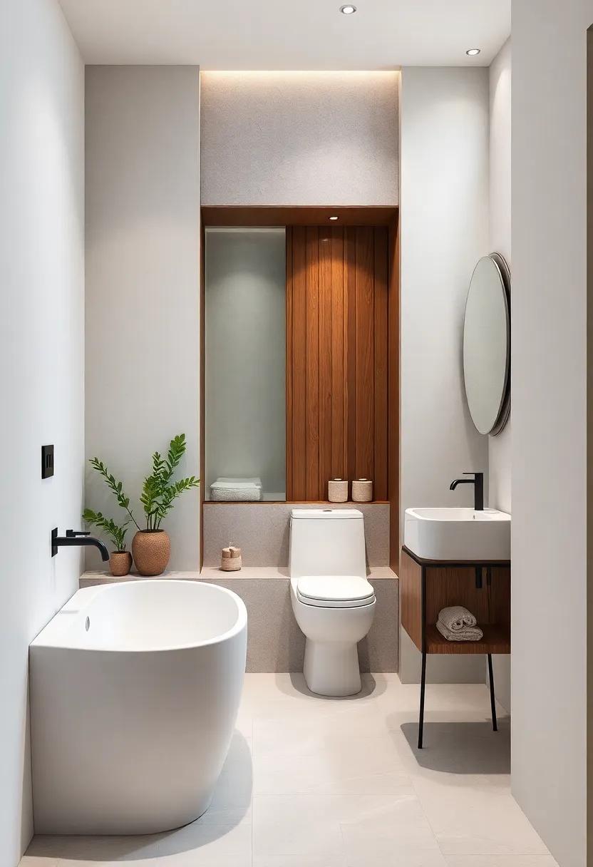 Incorporate Natural Elements: Bring in small plants or stone accents for a touch of nature that enhances both aesthetics and serenity