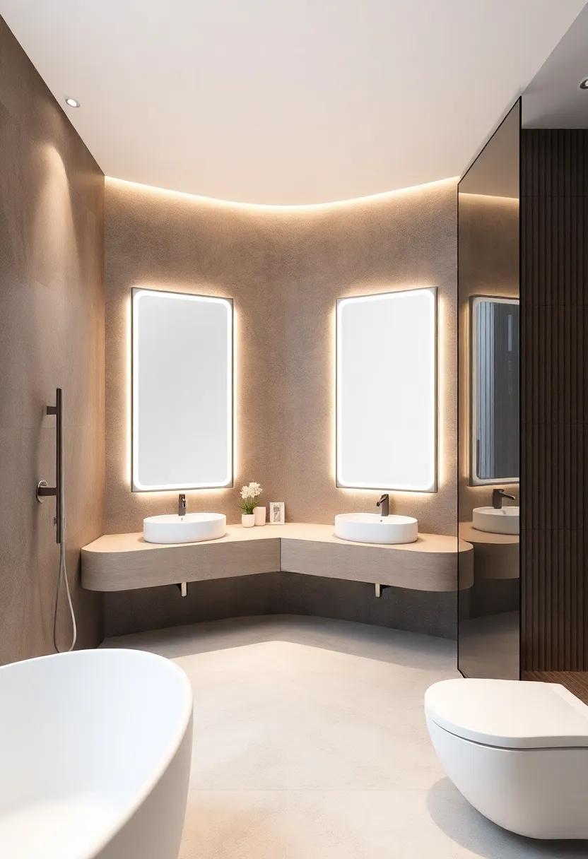 Use Mirrors Strategically: Large mirrors not only act as decorative elements but also reflect light, making the room appear larger and more sophisticated