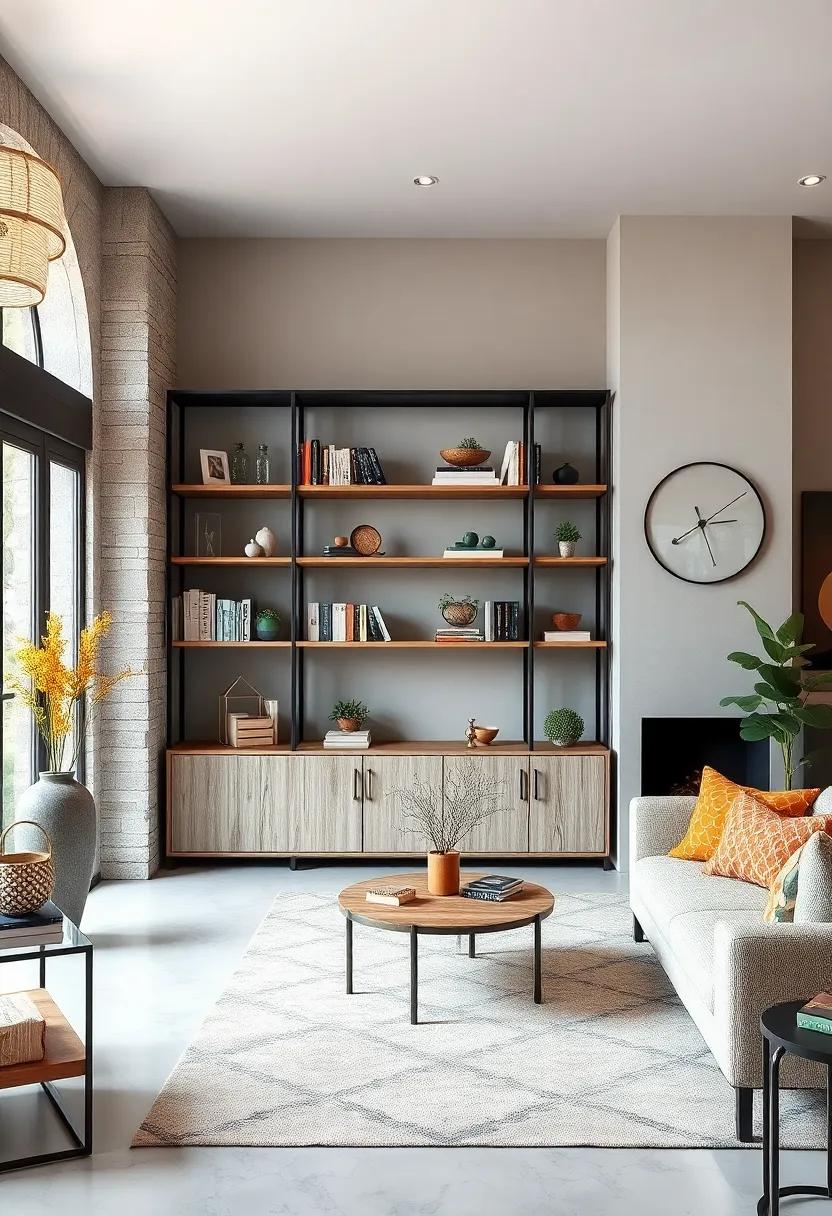 Modern Farmhouse: This⁤ bookcase ⁢features a combination of white-washed wood with black metal,⁢ effortlessly blending⁤ rustic charm‍ with contemporary flair