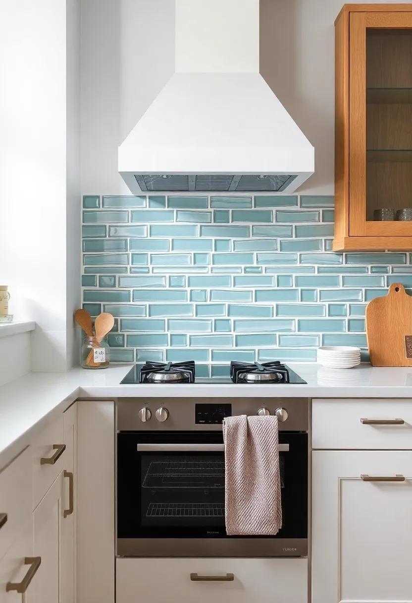 utilize Sleek Glass Tiles For A Contemporary Twist With Vintage Inspirations
