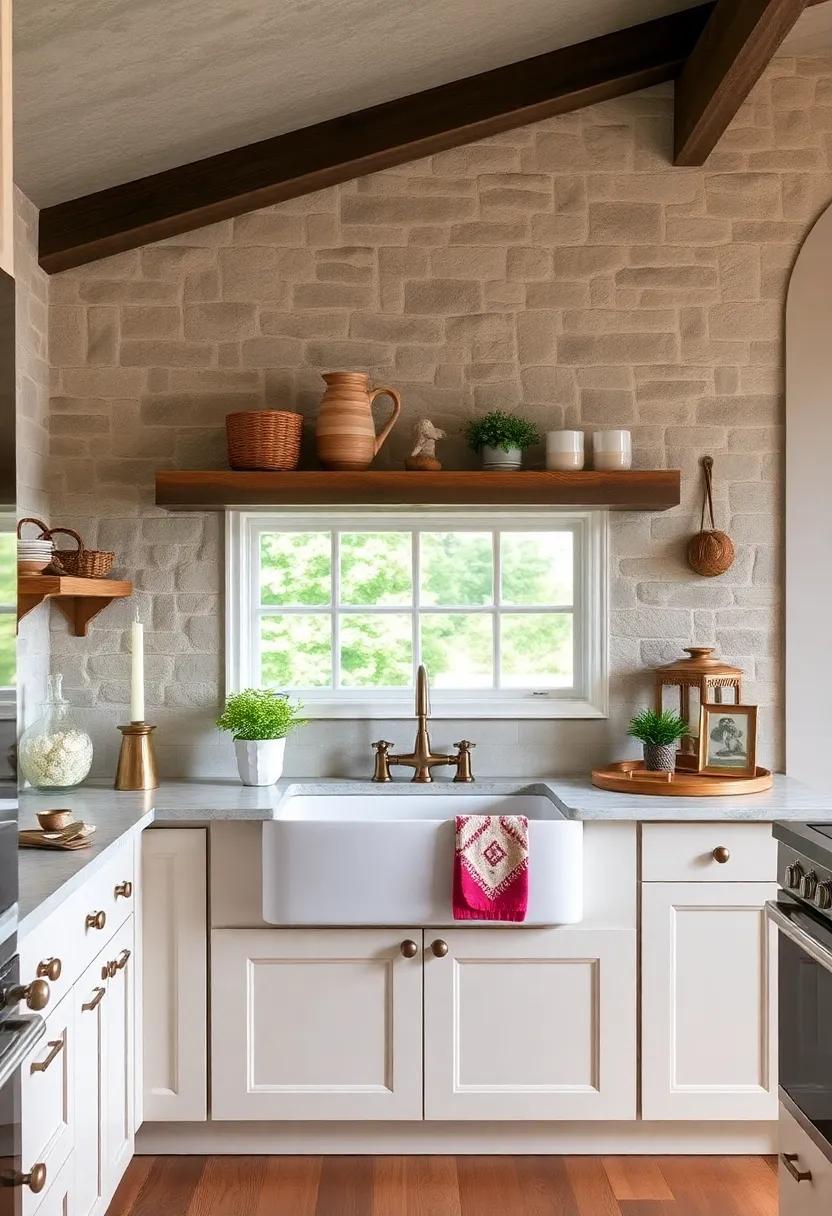 Farmhouse Sinks: Choose a deep, apron-front sink as a centerpiece for your kitchen, combining practicality with a vintage flair that enriches the cottage vibe