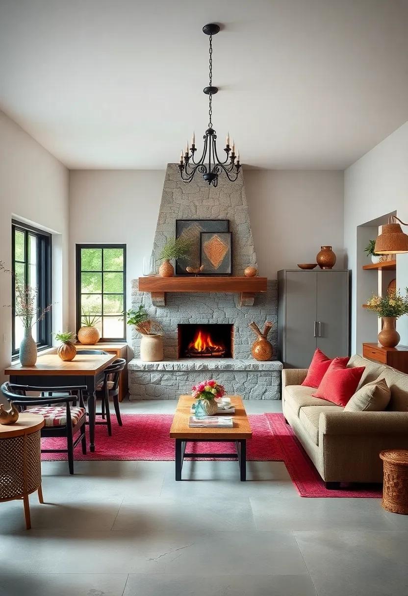 A Cozy Hearth as the Heart of the Kitchen