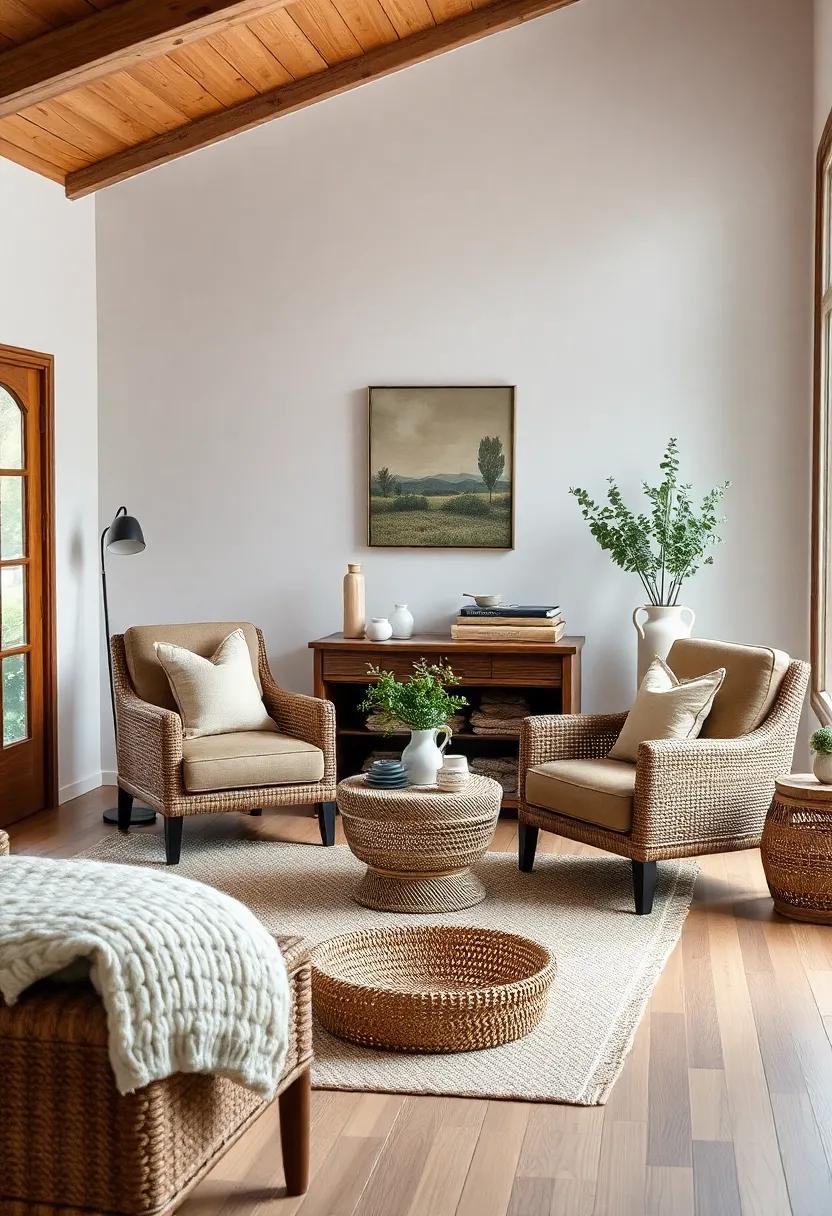 Incorporating nature: Using Natural materials for Your Country Living Room