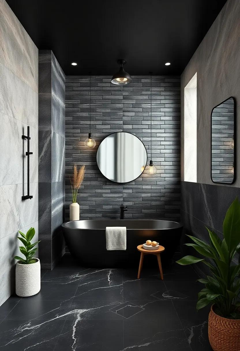 Bold ⁤Black Tiles: Embrace drama with‌ sophisticated‍ black tiles that​ offer a sleek, contemporary ‌vibe ⁢to ‌your walls