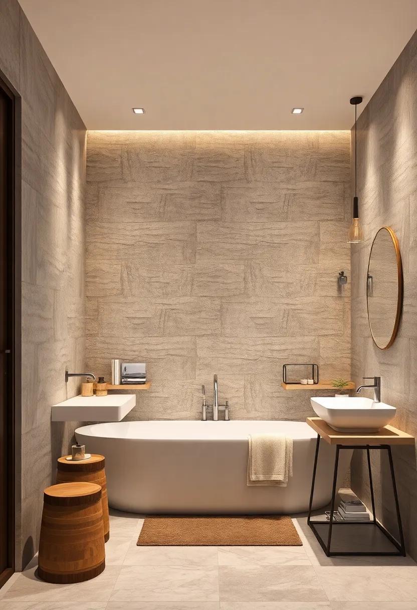 Bold Geometric Patterns: Make⁤ a statement​ with⁢ colorful geometric tiles that add⁤ vibrancy and personality ⁢to your​ bathroom ⁣walls