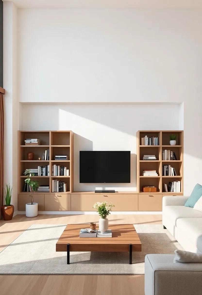 The Role of Built-In Shelves in Creating a Harmonious Living Room Layout