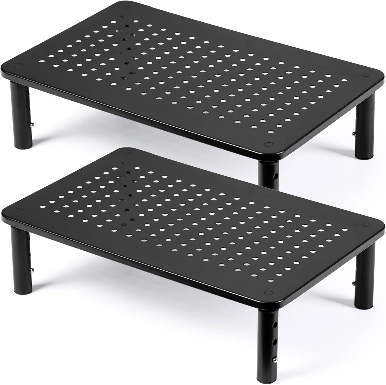 DOLALIKE 2 Pack Desktop Riser – raises your monitors neatly DOLALIKE 2 Pack Desktop Riser – raises your monitors neatly