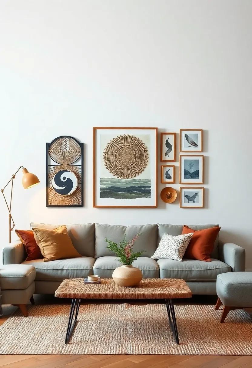 Create ‍a ‍Gallery Wall: Mix woven art ⁣pieces with framed photos to establish a unique ‌expression of ‌your personal style