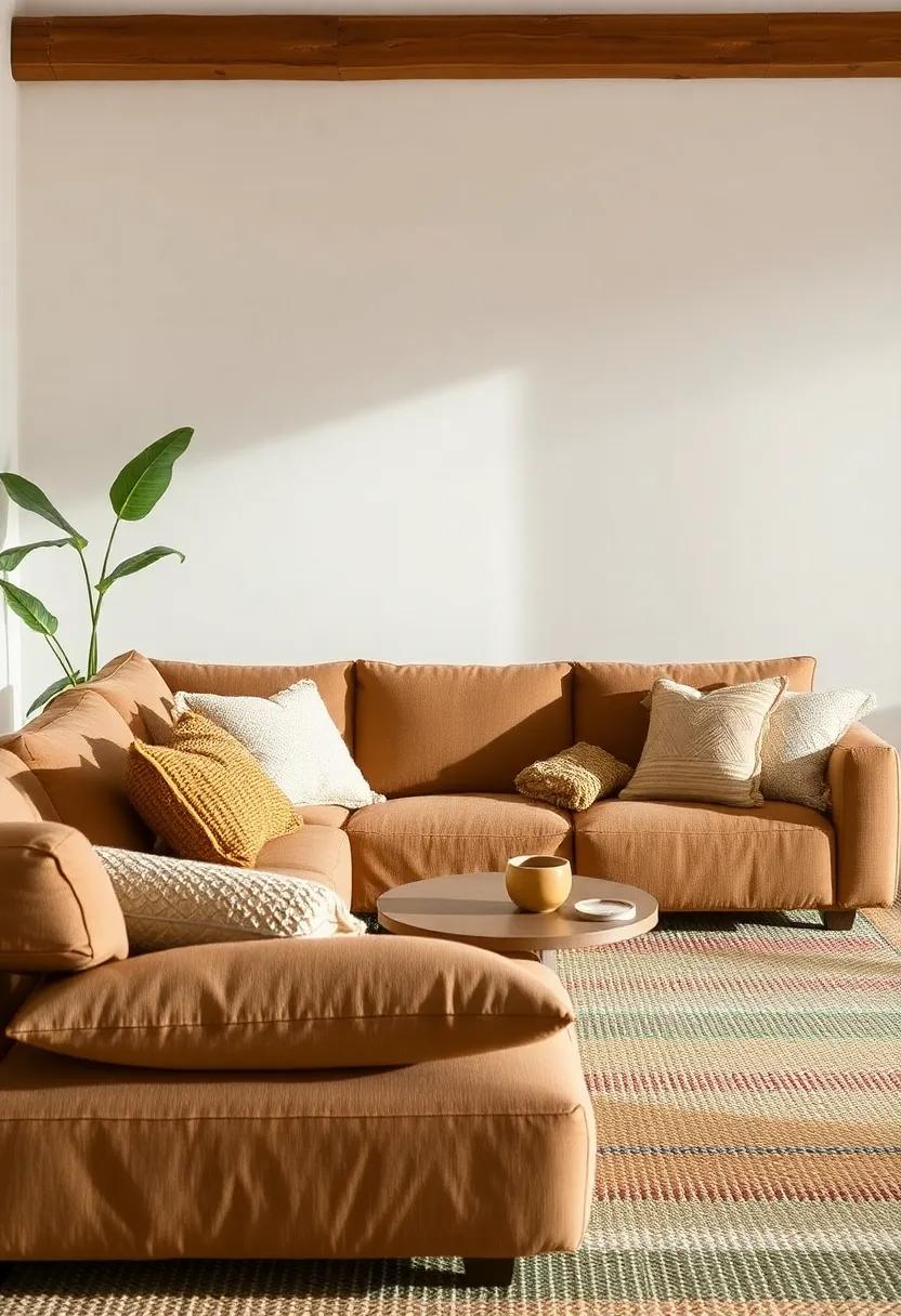 Play with Pillows: Opt for throw pillows made‌ from textured woven fabrics, adding layers ​of comfort ‌and color to your seating