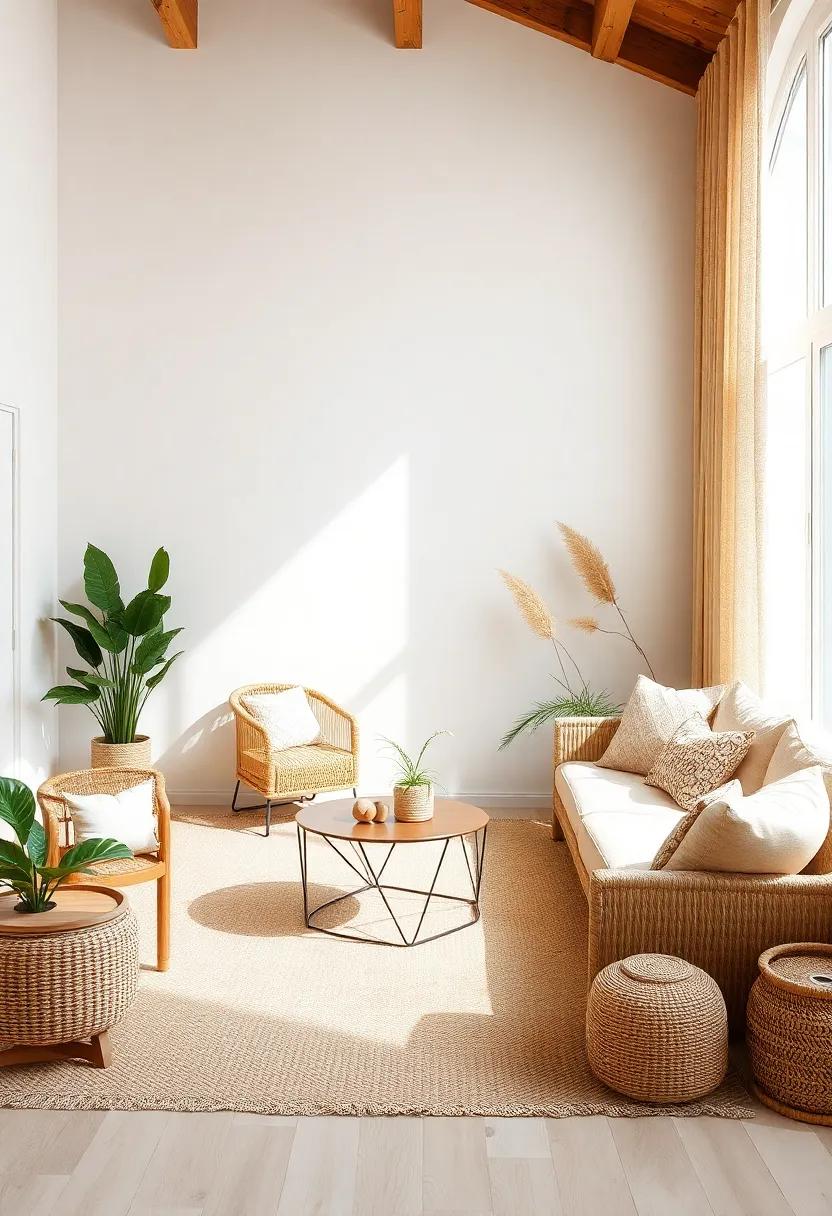 Layer Textures: Combine woven materials like rattan, jute, and cotton to ​add depth ⁣and interest to your living ⁢space
