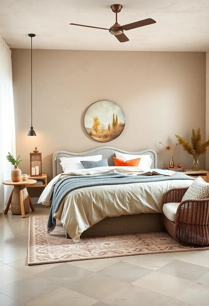 Creamy Beige: A classic neutral that provides a calm foundation for any decor style, making the bedroom feel open and inviting