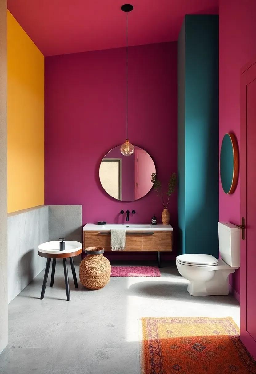 Embrace Bold⁣ Colors ⁢to create a Stunning Bathroom ‍Oasis