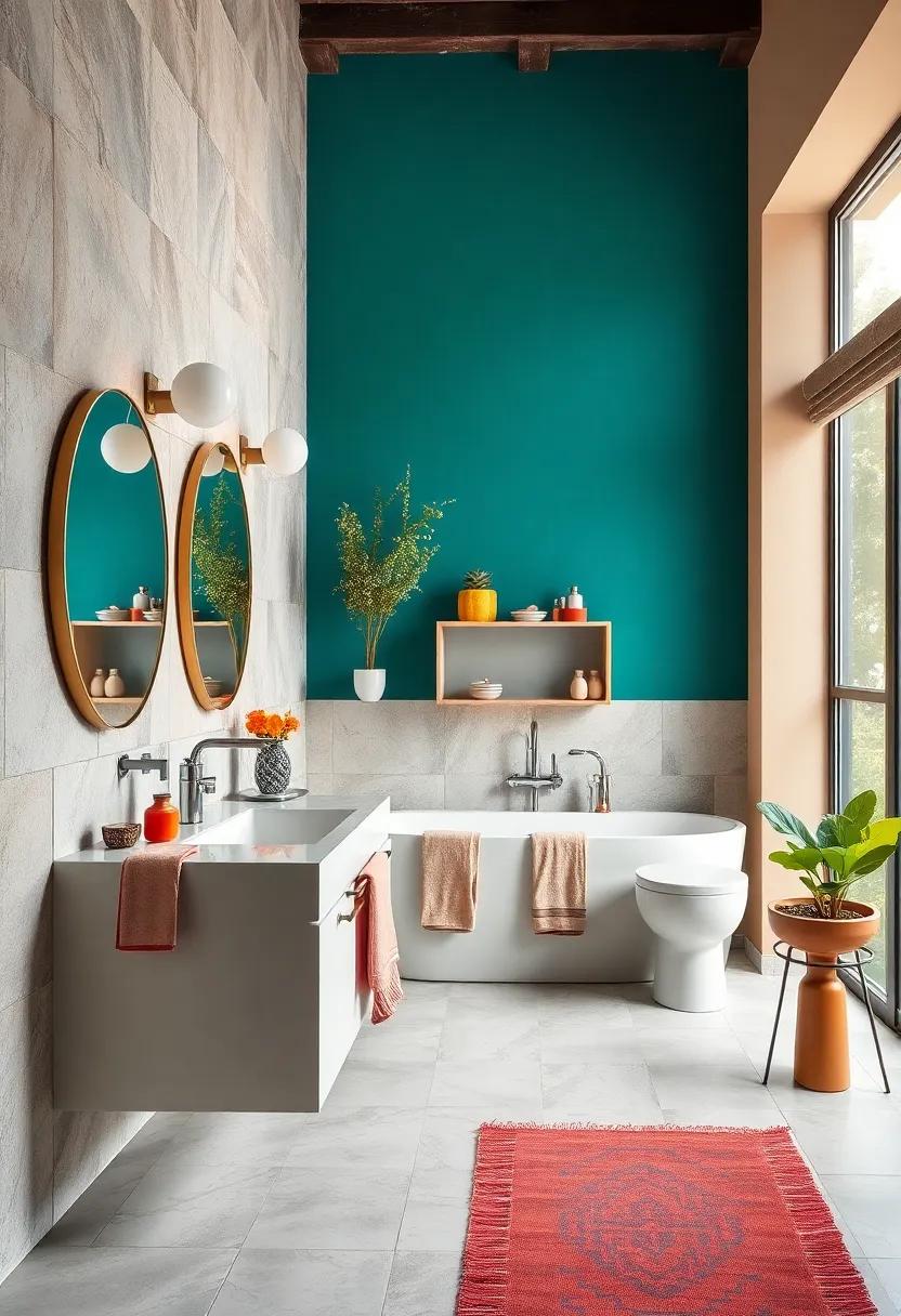 Using Color Accents to Enhance Bathroom Fixtures and Accessories