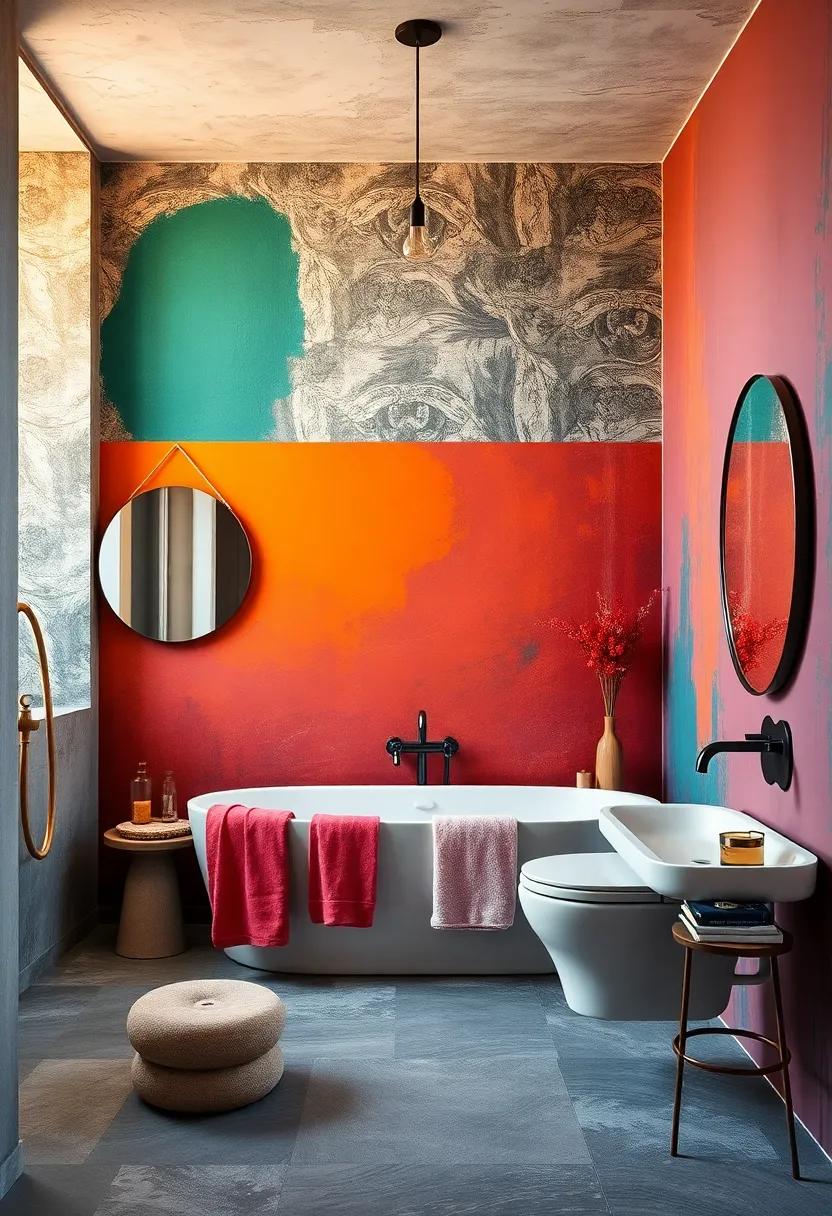 Artistic⁢ Inspirations:⁢ Wall Murals as a Unique bathroom Feature