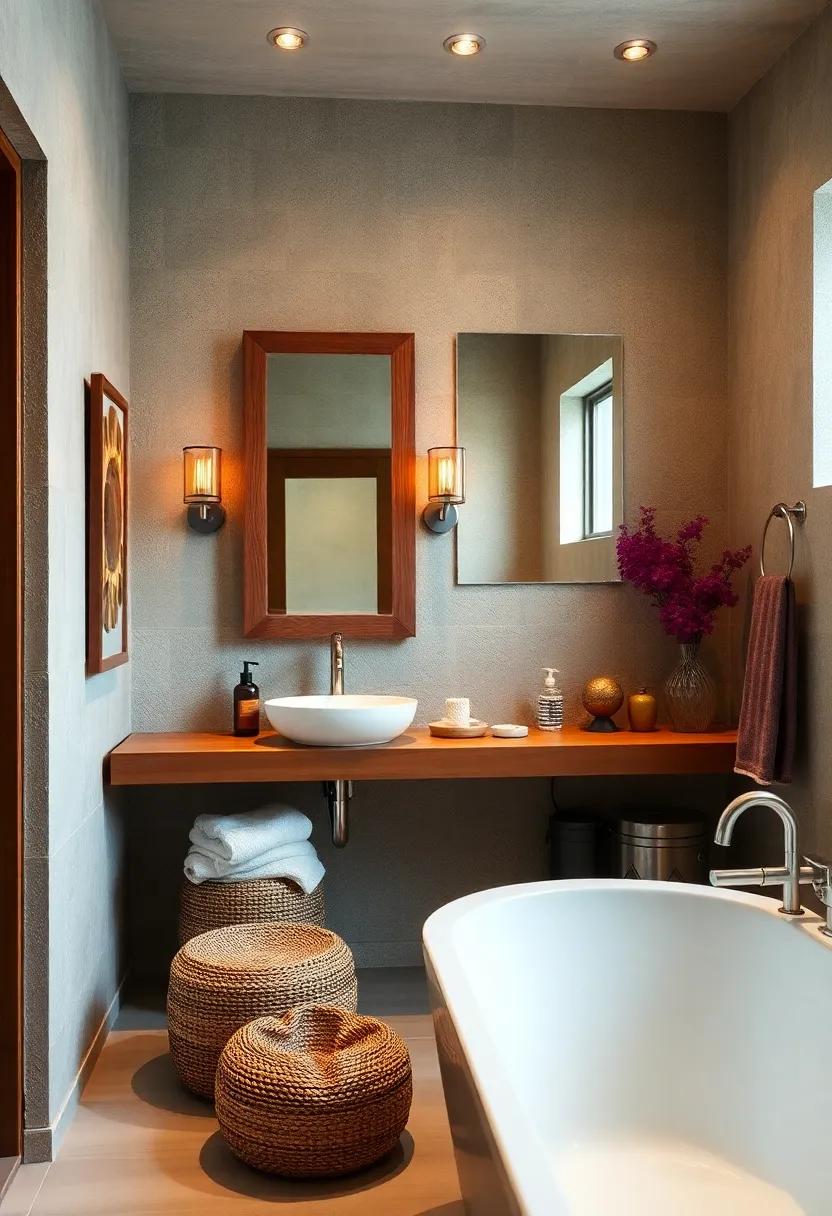 Rustic Mirrors: Use a⁣ wooden-framed mirror, perhaps ‌with a distressed⁣ finish, to reflect your eclectic style while still keeping it cozy