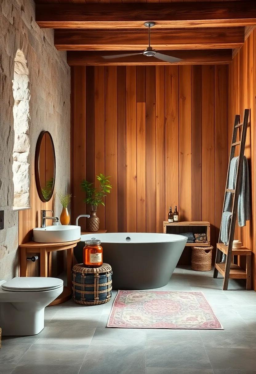 Vintage ​Vibes: Mix antique wooden findings, like an old ladder or wooden crates, as unique storage‌ solutions or decorative elements