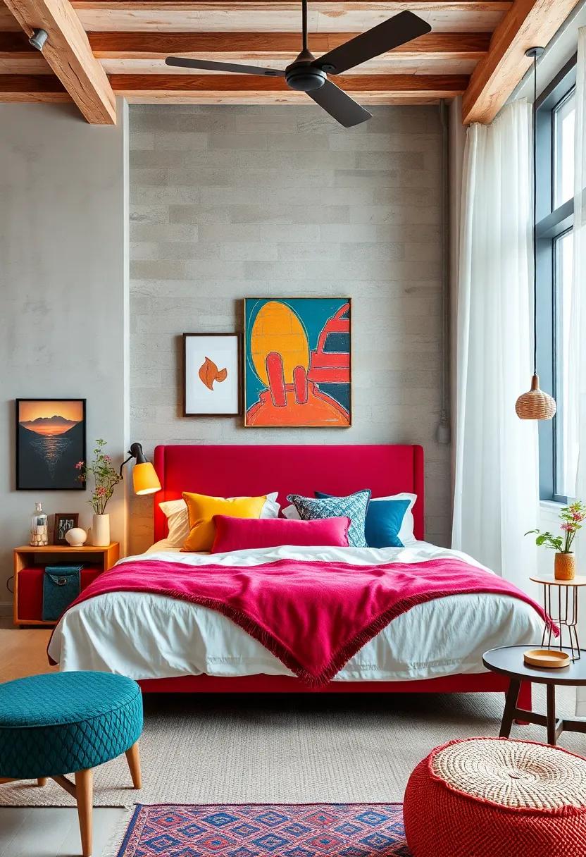 Choose ⁣a Unique ⁤Bed⁢ Frame: Opt for a decorative⁣ bed frame in ​an unexpected color⁢ or design⁤ to elevate‌ your overall bedroom look and serve ⁢as⁤ a statement piece