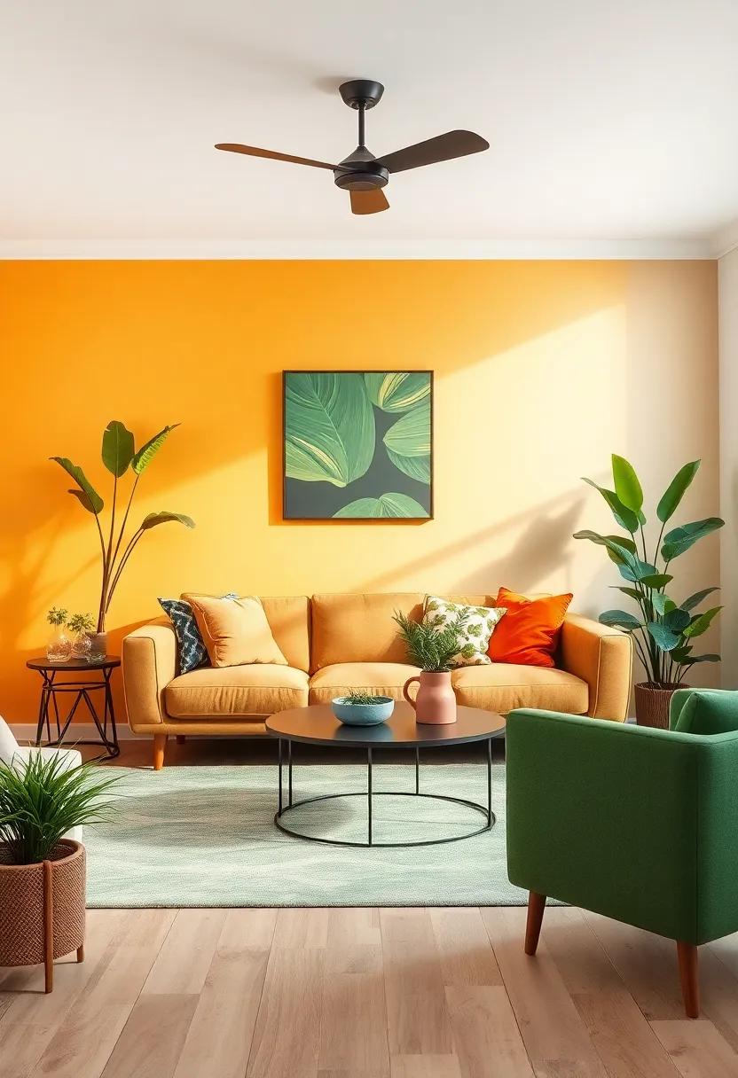 Bringing Nature indoors with Greens ⁤and​ Earthy Tones