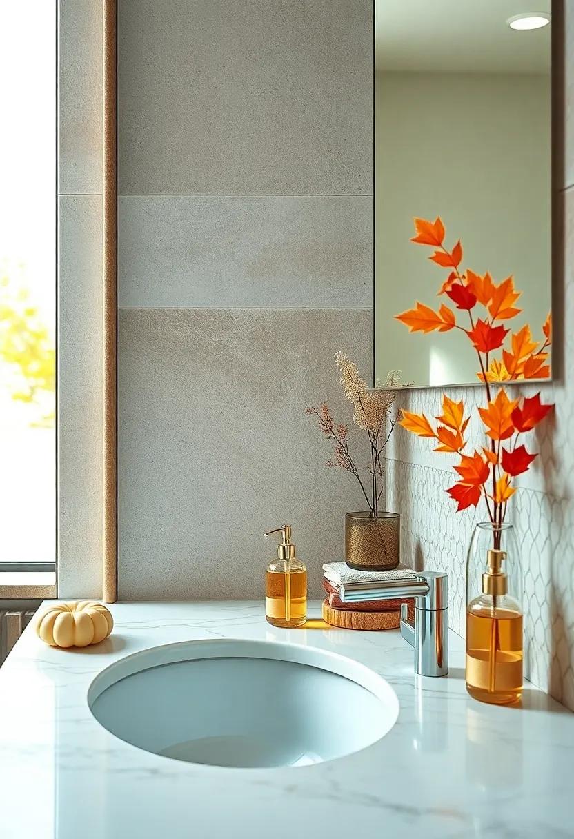 Scented Soap Dispensers: Choose stylish soap dispensers filled with rich, seasonal scents, making handwashing a delightful experience