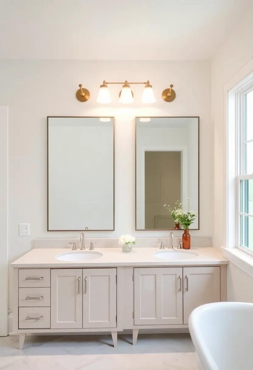 Charming ⁢Fixtures: The Importance ‌of Mirror Lighting in Farmhouse⁤ Bathrooms