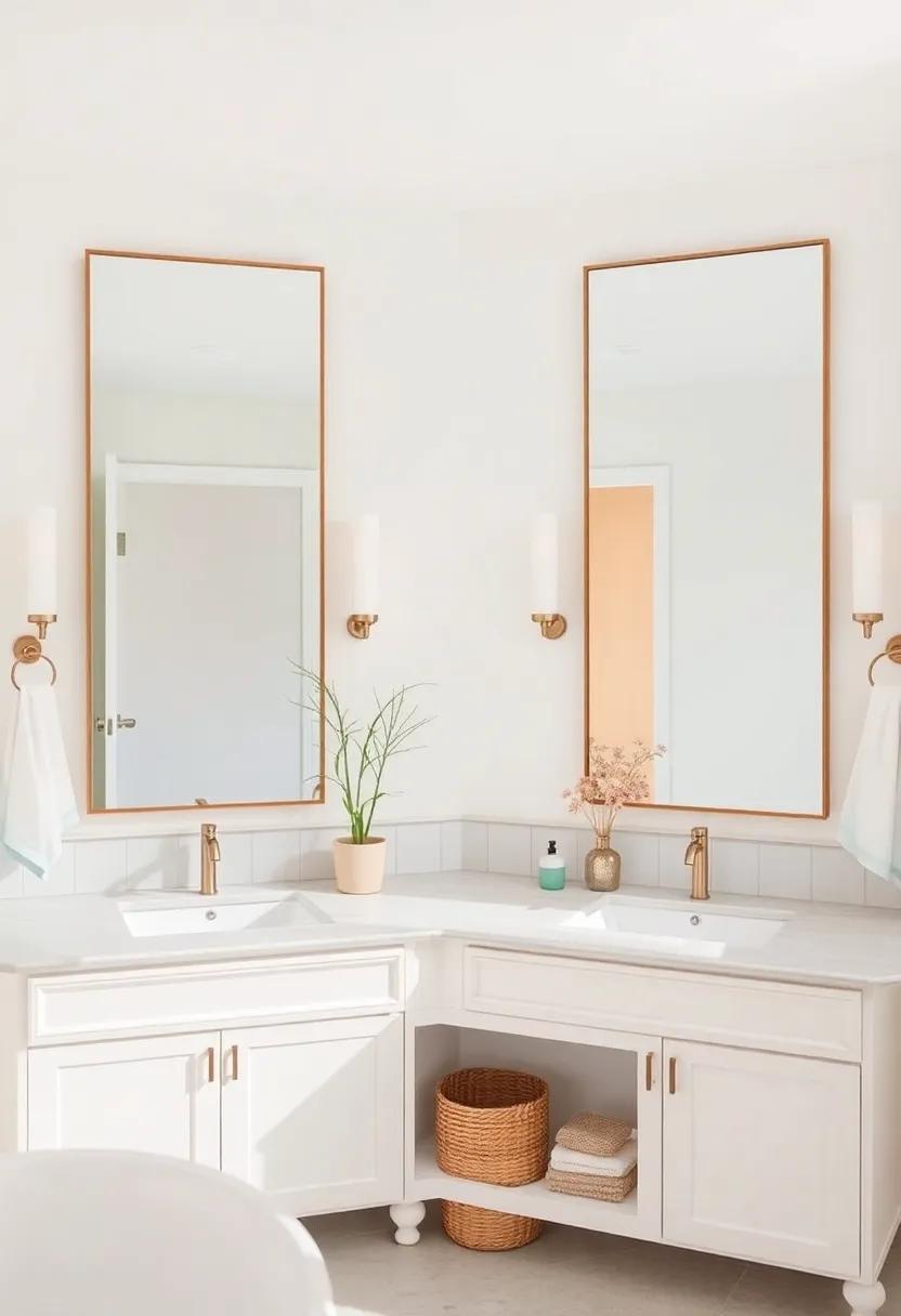 Farmhouse Style Meets Chic Design: Mirrored Accessories for ‍a polished Finish