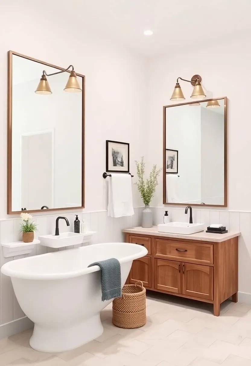 Mirrored Accents: Complementary Decor‍ for a‌ Cohesive Farmhouse Look