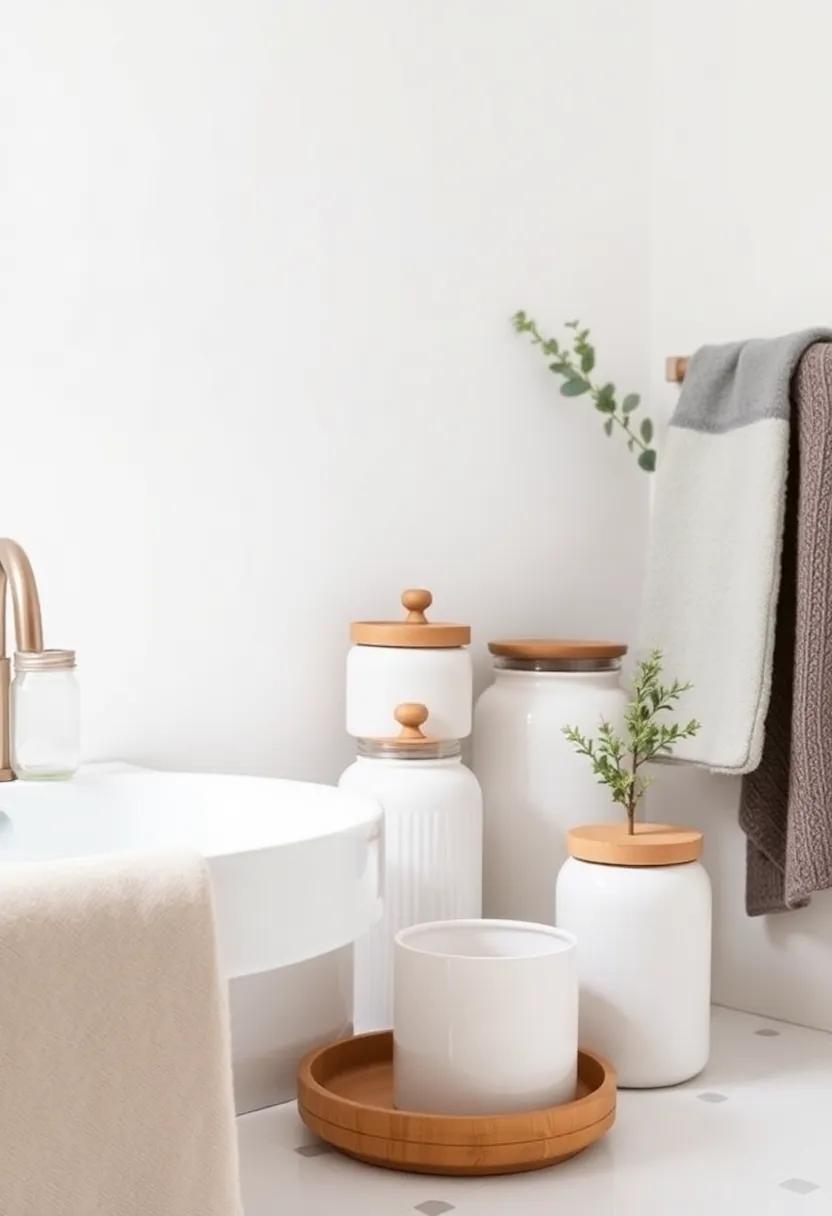 Ceramic Jars and ‍containers ‌for a Chic yet Functional ‍Bathroom Look