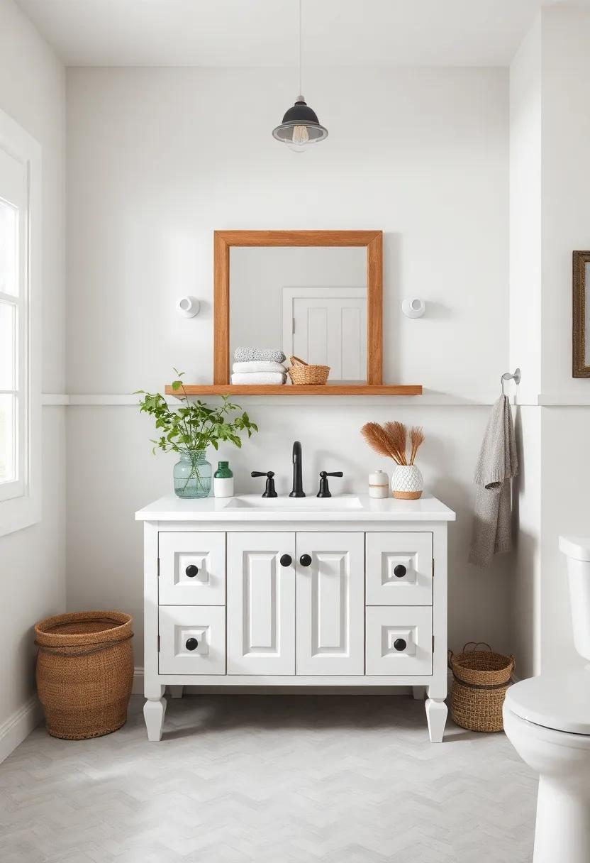Incorporating Vintage Finds into Your Farmhouse Bath Design