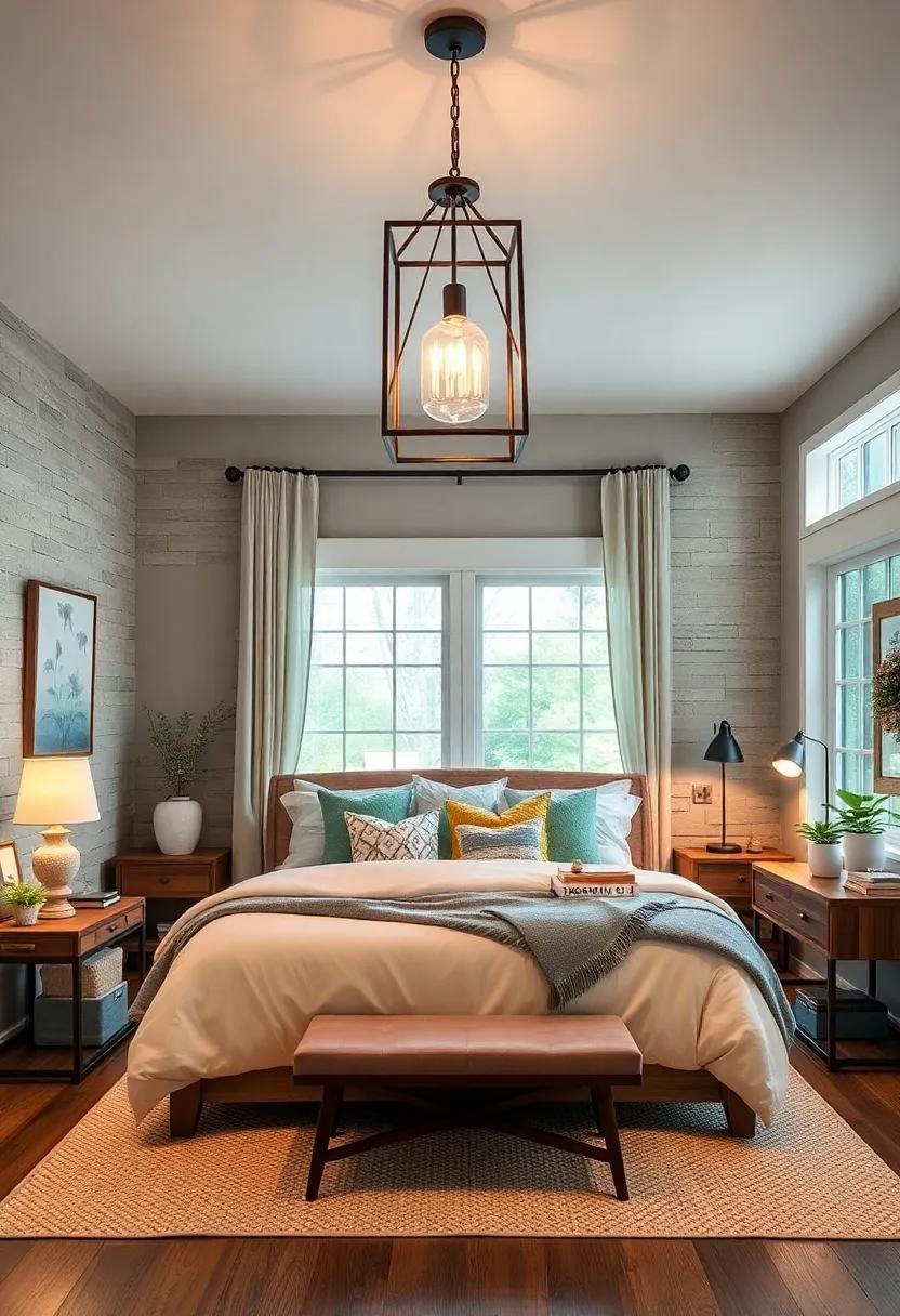 Lantern style for‌ a ⁣Cozy Glow: illuminate your bedroom with lantern-inspired chandeliers, perfect for adding a warm, inviting ‍glow