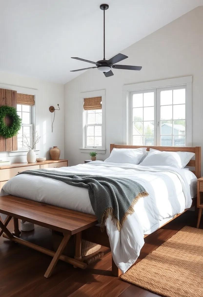 Designing a Farmhouse Bedroom with a Focus on Functionality