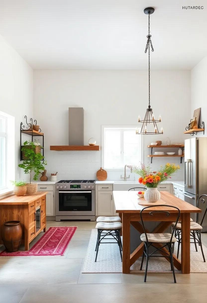 Iron and Wood Combination: Merge iron accents‌ with natural wood elements in furniture ⁤or⁣ decor to create a balanced, warm atmosphere