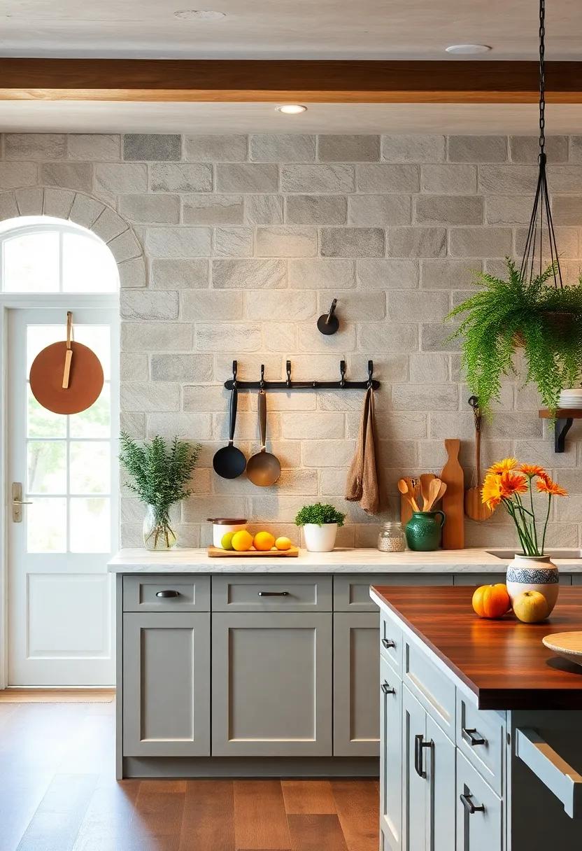 Iron​ Wall Hooks: Install iron ⁣wall⁢ hooks for aprons or utensils to​ keep your kitchen organized⁣ while adding a​ rustic flair