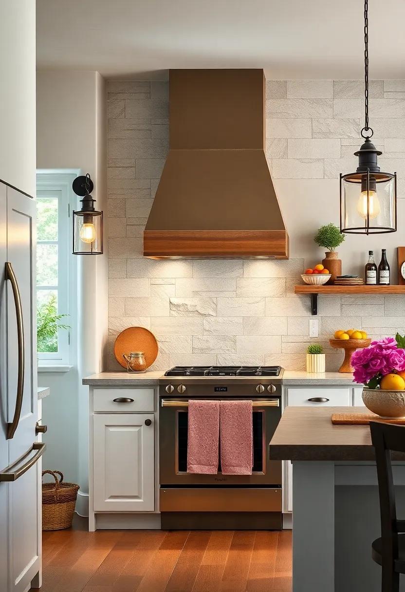 Vintage Lanterns: Use old-fashioned lanterns as sconces to infuse your kitchen with nostalgic flair and gentle illumination