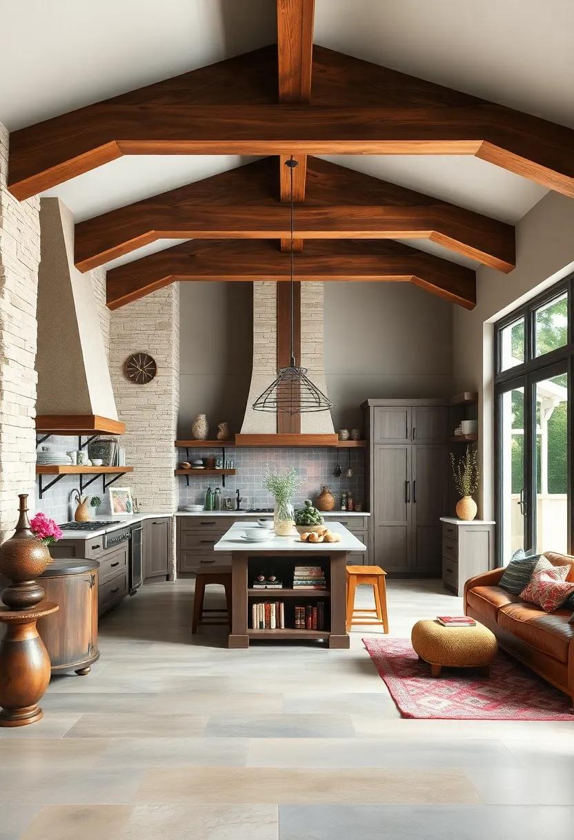 Family-Centric Design:⁢ The arrangement of functional areas⁢ with open beams overhead⁣ promotes ⁣efficiency while encouraging family interaction,⁢ making it the heart of the home