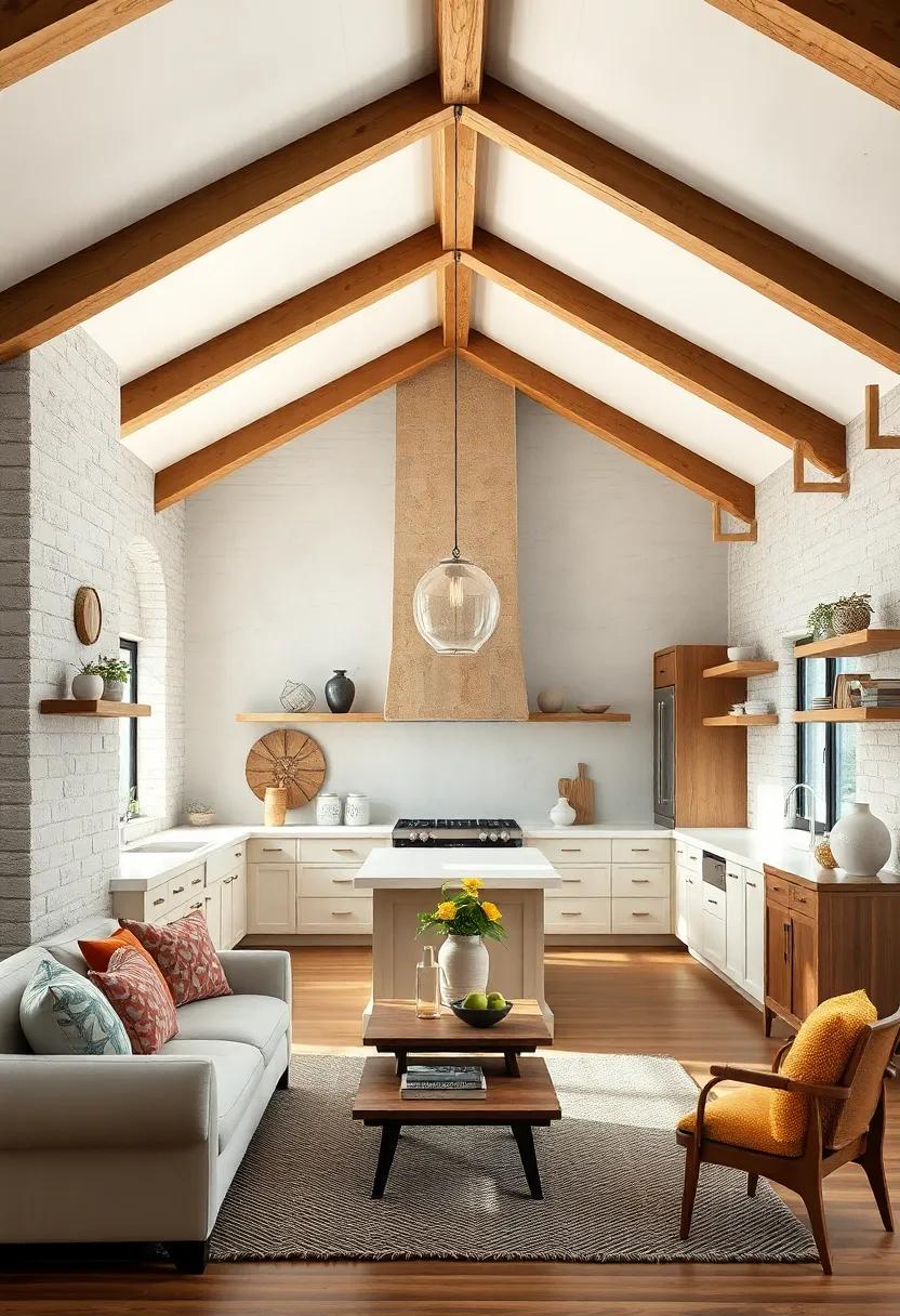 Zen Retreat: With minimalist⁤ decor⁣ and serene beams, the ‍kitchen becomes a peaceful sanctuary, ​where the ‌warmth of wood and simplicity invite relaxation