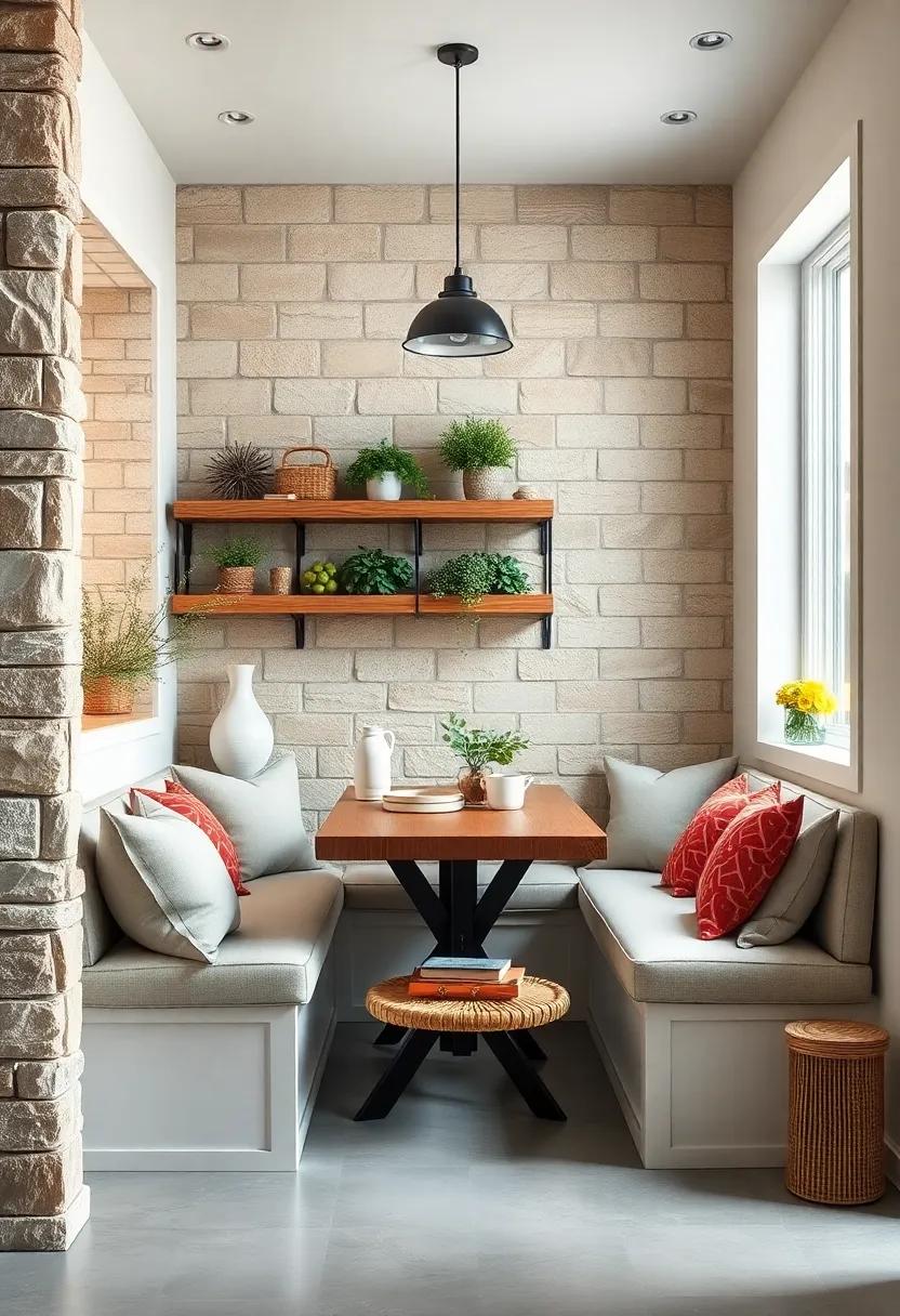 Cozy Breakfast Nook: A small corner or alcove with comfortable⁣ seating for enjoying morning meals and casual gatherings